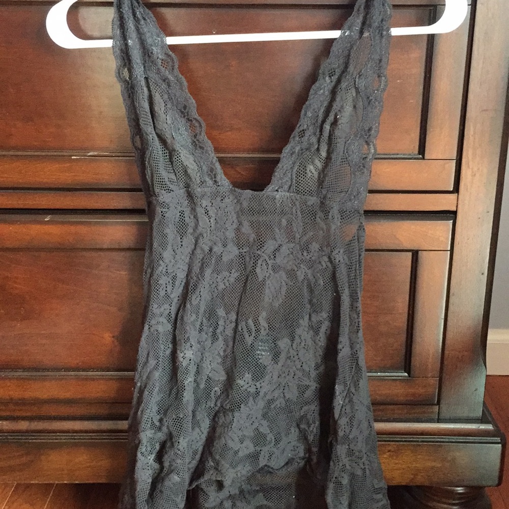 Victoria’s Secret black lace lingerie